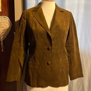Brown suede jacket